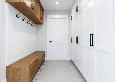 peterson closet works entryway bench with storage