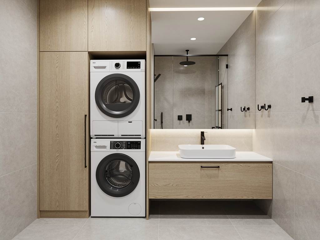 peterson closet works laundry room hanging rod installation